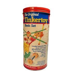 Vintage Playskool Original Tinkertoy Big Builder Set